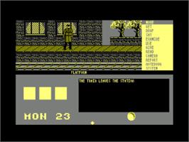 In game image of Mystery Of Arkham Manor, The on the Amstrad CPC.