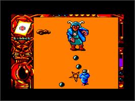 In game image of Mystical on the Amstrad CPC.