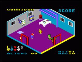 In game image of NEIL Android on the Amstrad CPC.