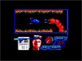 In game image of Navy Moves on the Amstrad CPC.