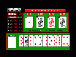 In game image of Newmarket on the Amstrad CPC.