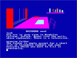 In game image of Not A Penny More, Not A Penny Less on the Amstrad CPC.