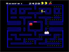 In game image of Pacman (Frederic Carbonero) on the Amstrad CPC.