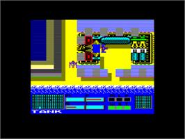 In game image of Panzadrome on the Amstrad CPC.