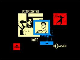 In game image of Pit Fighter on the Amstrad CPC.