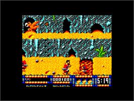 In game image of Renegade III: The Final Chapter on the Amstrad CPC.