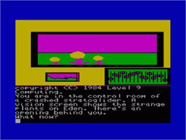 In game image of Return to Eden on the Amstrad CPC.