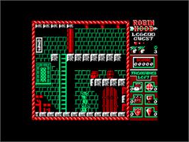 In game image of Robin Hood: Legend Quest on the Amstrad CPC.