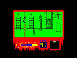 In game image of Rocky Horror Show, The on the Amstrad CPC.