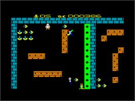 In game image of Saracen on the Amstrad CPC.