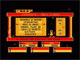 In game image of Scoop on the Amstrad CPC.