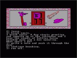 In game image of Secret Diary Of Adrian Mole Aged 13, The on the Amstrad CPC.