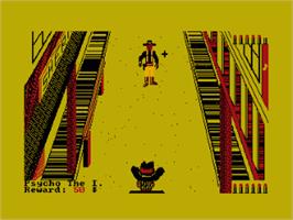 In game image of Showdown In Tombstone City on the Amstrad CPC.