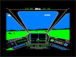 In game image of Sky Fox on the Amstrad CPC.