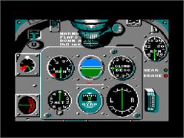 In game image of Spitfire '40 on the Amstrad CPC.