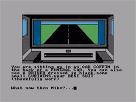 In game image of Spy-Trek Adventure on the Amstrad CPC.