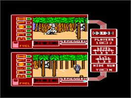 In game image of Spy vs. Spy II: The Island Caper on the Amstrad CPC.