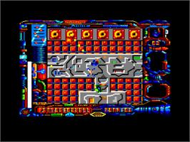 In game image of Star Dust on the Amstrad CPC.