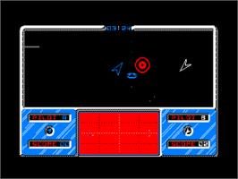 In game image of Super Bowl on the Amstrad CPC.