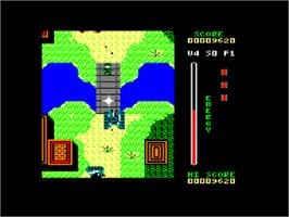 In game image of Tank on the Amstrad CPC.