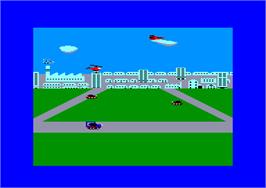 In game image of Theatre Europe on the Amstrad CPC.