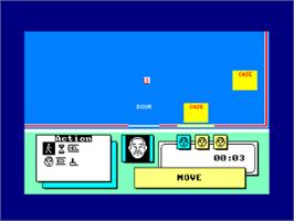 In game image of They Stole a Million on the Amstrad CPC.