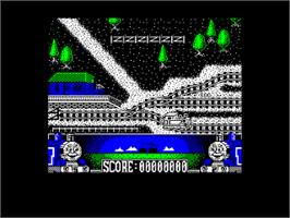 In game image of Thomas The Tank Engine And Friends on the Amstrad CPC.