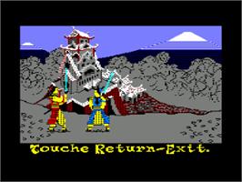 In game image of Time and Magik: The Trilogy on the Amstrad CPC.