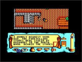In game image of Times Of Lore on the Amstrad CPC.