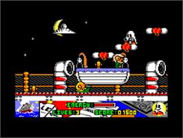 In game image of Titanic Blinky on the Amstrad CPC.