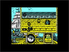 In game image of Toi Acid Game on the Amstrad CPC.