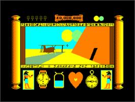 In game image of Total Eclipse on the Amstrad CPC.