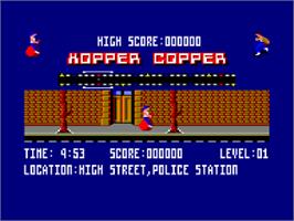 In game image of Tower Toppler on the Amstrad CPC.