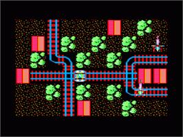 In game image of Transx on the Amstrad CPC.