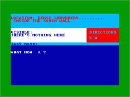 In game image of Trial Of Arnold Blackwood, The on the Amstrad CPC.