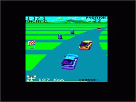 In game image of Turbo Cup on the Amstrad CPC.