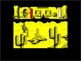 In game image of Tusker on the Amstrad CPC.