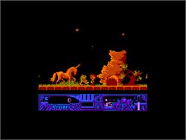 In game image of TwinWorld: Land of Vision on the Amstrad CPC.