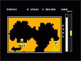 In game image of Uranium on the Amstrad CPC.
