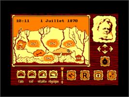 In game image of Viaje Al Centro De La Tierra on the Amstrad CPC.