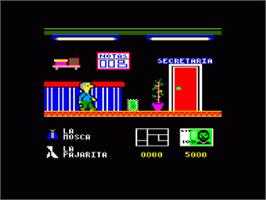 In game image of Viaje Fin De Curso on the Amstrad CPC.