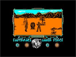 In game image of Way Of The Tiger, The on the Amstrad CPC.