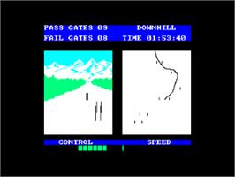In game image of Winter Sports on the Amstrad CPC.