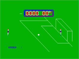 In game image of World Cup Carnival: Mexico '86 on the Amstrad CPC.