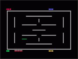 In game image of Worm Slickers on the Amstrad CPC.