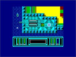 In game image of XARQ - The Zimmerman Trenches on the Amstrad CPC.