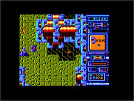 In game image of Xenon on the Amstrad CPC.