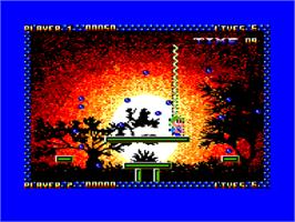 In game image of Zap't'Balls on the Amstrad CPC.