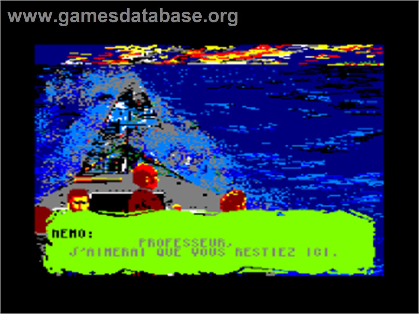 20,000 Leagues Under the Sea - Amstrad CPC - Artwork - In Game
