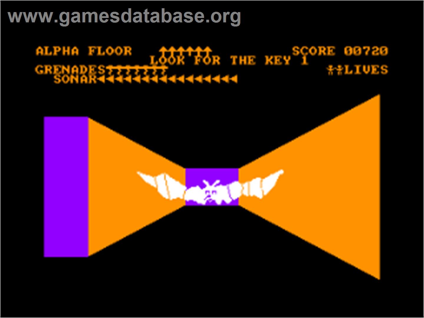3D Monster Chase - Amstrad CPC - Artwork - In Game